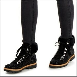 INC WOMENS PRAVALE EMBELLISHED Texured SHORT LACE-UP BOOTS Sizes 6.5M, 9.5M